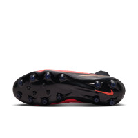 Nike Phantom 6 High Pro (AG) Artificial Grass Football Boots Black Bright Red Gold