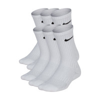 Nike Padded Everyday Crew Socks 6-Pack Kids White Black