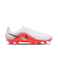 Nike Tiempo Academy Maestro (MG) Grass/Artificial Grass Football Boots White Bright Red Gold