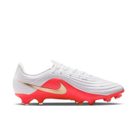 Nike Tiempo Academy Maestro (MG) Grass/Artificial Grass Football Boots White Bright Red Gold