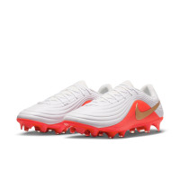 Nike Tiempo Academy Maestro (MG) Grass/Artificial Grass Football Boots White Bright Red Gold