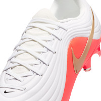 Nike Tiempo Academy Maestro (MG) Grass/Artificial Grass Football Boots White Bright Red Gold
