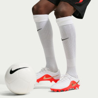 Nike Tiempo Academy Maestro (MG) Grass/Artificial Grass Football Boots White Bright Red Gold