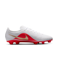 Nike Tiempo Maestro Club (MG) Grass/Artificial Grass Football Boots White Bright Red Gold