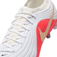 Nike Tiempo Maestro Elite (AG) Artificial Grass Football Boots White Bright Red Gold