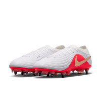Nike Tiempo Maestro Elite (SG) Iron Stud Football Boots White Bright Red Gold