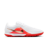 Nike Tiempo Maestro Academy (TF) Turf Voetbalschoenen Wit Felrood Goud