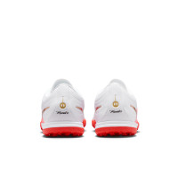 Nike Tiempo Maestro Academy (TF) Turf Voetbalschoenen Wit Felrood Goud