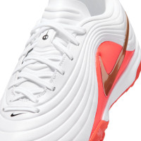 Nike Tiempo Maestro Academy (TF) Turf Voetbalschoenen Wit Felrood Goud