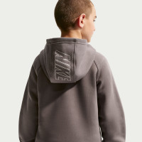 Nike Sportswear Club Fleece Hooded Trainingspak Kids Donkergrijs Lichtgrijs