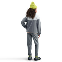 Nike Sportswear Full-Zip Kids Tracksuit Dark Grey Light Grey White