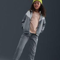Nike Sportswear Full-Zip Kids Tracksuit Dark Grey Light Grey White
