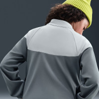Nike Sportswear Full-Zip Kids Tracksuit Dark Grey Light Grey White