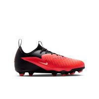 Nike Phantom 6 Low Academy (MG) Grass/Artificial Grass Football Boots Kids Black Bright Red Gold