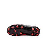 Nike Phantom 6 Low Academy (MG) Grass/Artificial Grass Football Boots Kids Black Bright Red Gold