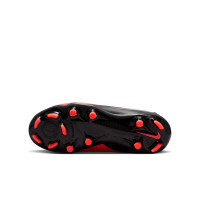 Nike Phantom 6 High Academy (MG) Grass/Artificial Grass Football Boots Kids Black Bright Red Gold