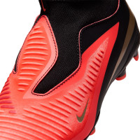 Nike Phantom 6 High Academy (MG) Grass/Artificial Grass Football Boots Kids Black Bright Red Gold