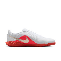 Nike Tiempo Maestro Club (IN) Zaalvoetbalschoenen Wit Felrood Goud