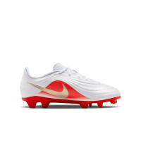 Nike Tiempo Maestro Club (MG) Grass/Artificial Grass Football Boots White Bright Red Gold