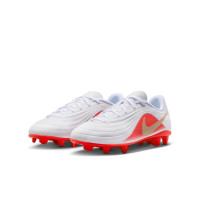 Nike Tiempo Maestro Club (MG) Grass/Artificial Grass Football Boots White Bright Red Gold