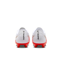 Nike Tiempo Maestro Club (MG) Grass/Artificial Grass Football Boots White Bright Red Gold