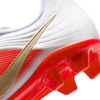 Nike Tiempo Maestro Club (MG) Grass/Artificial Grass Football Boots White Bright Red Gold