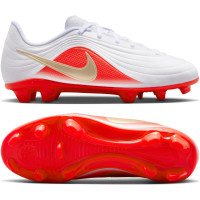 Nike Tiempo Maestro Club (MG) Grass/Artificial Grass Football Boots White Bright Red Gold