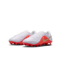 Nike Tiempo Maestro Academy (MG) Grass/Artificial Grass Football Boots Kids White Bright Red Gold