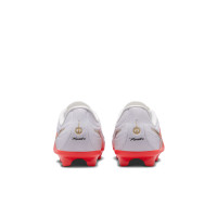 Nike Tiempo Maestro Academy (MG) Grass/Artificial Grass Football Boots Kids White Bright Red Gold