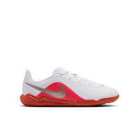 Nike Tiempo Maestro Club (IN) Zaalvoetbalschoenen Kids Wit Felrood Goud