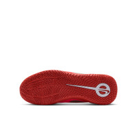 Nike Tiempo Maestro Club (IN) Zaalvoetbalschoenen Kids Wit Felrood Goud