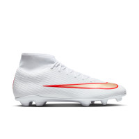 Nike Mercurial Superfly 11 Club (MG) Gras / Kunstgras Voetbalschoenen Wit Felrood Goud