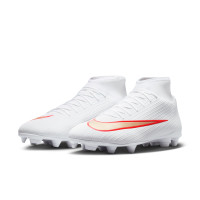 Nike Mercurial Superfly 11 Club (MG) Gras / Kunstgras Voetbalschoenen Wit Felrood Goud