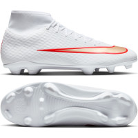 Nike Mercurial Superfly 11 Club (MG) Gras / Kunstgras Voetbalschoenen Wit Felrood Goud
