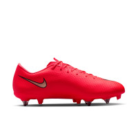 Nike Mercurial Vapor 17 Academy (SG) Iron Stud Anti-Clog Football Boots Bright Red Black Gold