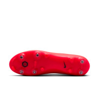 Nike Mercurial Vapor 17 Academy (SG) Iron Stud Anti-Clog Football Boots Bright Red Black Gold