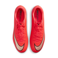 Nike Mercurial Vapor 17 Academy (SG) Iron Stud Anti-Clog Football Boots Bright Red Black Gold