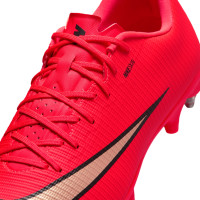 Nike Mercurial Vapor 17 Academy (SG) Iron Stud Anti-Clog Football Boots Bright Red Black Gold