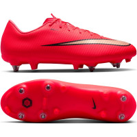 Nike Mercurial Vapor 17 Academy (SG) Iron Stud Anti-Clog Football Boots Bright Red Black Gold