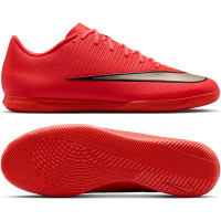 Nike Mercurial Vapor 17 Club (IN) Indoor Football Boots Bright Red Black Gold