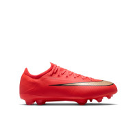 Nike Mercurial Vapor 17 Pro (FG) Gras Kids Football Boots Bright Red Black Gold