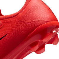 Nike Mercurial Vapor 17 Pro (FG) Gras Kids Football Boots Bright Red Black Gold