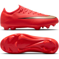 Nike Mercurial Vapor 17 Pro (FG) Gras Kids Football Boots Bright Red Black Gold