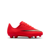 Nike Mercurial Vapor 17 Club (MG) Gras / Kunstgras Voetbalschoenen Kids Felrood Zwart Goud