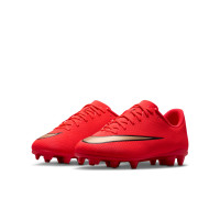 Nike Mercurial Vapor 17 Club (MG) Gras / Kunstgras Voetbalschoenen Kids Felrood Zwart Goud