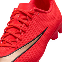 Nike Mercurial Vapor 17 Club (MG) Gras / Kunstgras Voetbalschoenen Kids Felrood Zwart Goud