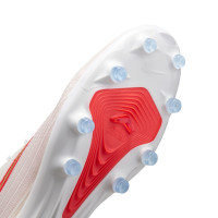 Nike Zoom Mercurial Superfly 11 Pro (AG) Artificial Grass Football Boots White Bright Red Gold