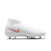 Nike Mercurial Superfly 11 Academy (SG) Iron Stud Anti-Clog Football Boots White Bright Red Gold