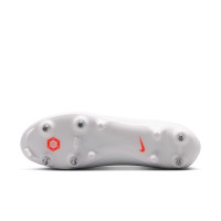 Nike Mercurial Superfly 11 Academy (SG) Iron Stud Anti-Clog Football Boots White Bright Red Gold
