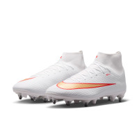 Nike Mercurial Superfly 11 Academy (SG) Iron Stud Anti-Clog Football Boots White Bright Red Gold